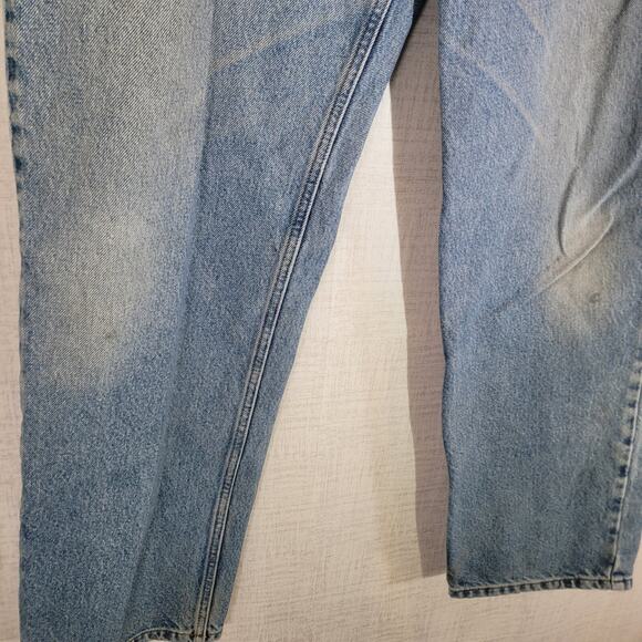 Calvin Klein Easy Fit Jeans Mens 36x32 Act 35x32 Double Stone Wash Denim Pants - Picture 3 of 9